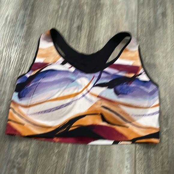 SOMA Bliss Breathe SIZE LARGE Racerback Sport Bra "Go with the Flow Purple" - Picture 1 of 5